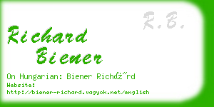 richard biener business card